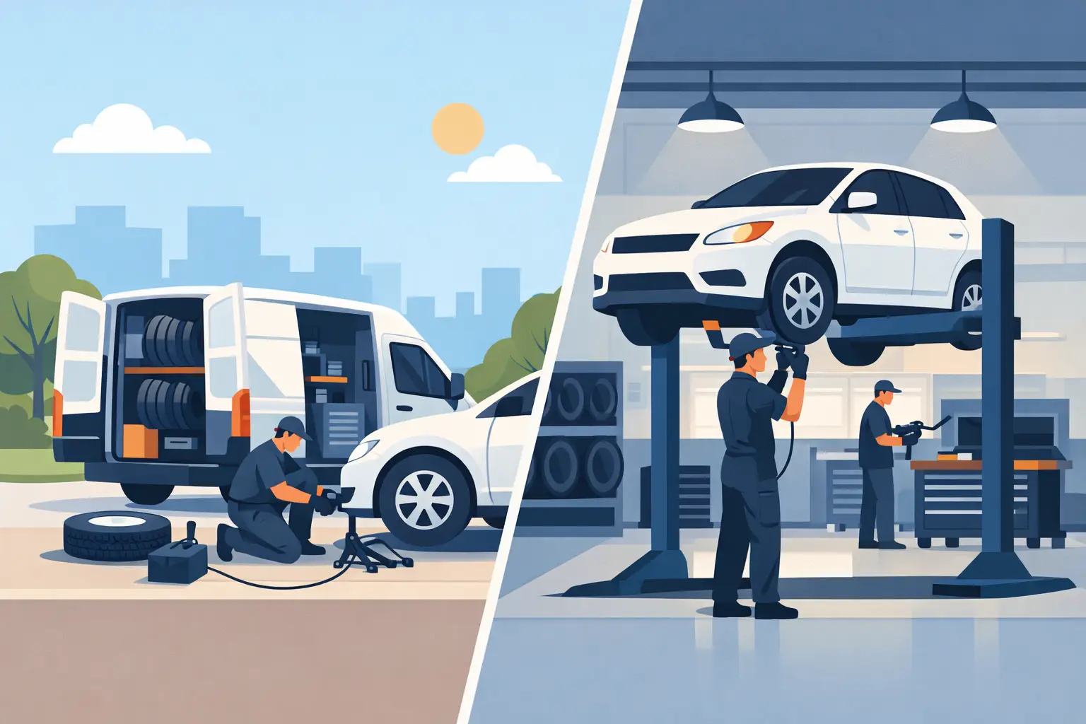 Mobile Tyre Fitting vs Garage: Which Is Faster?