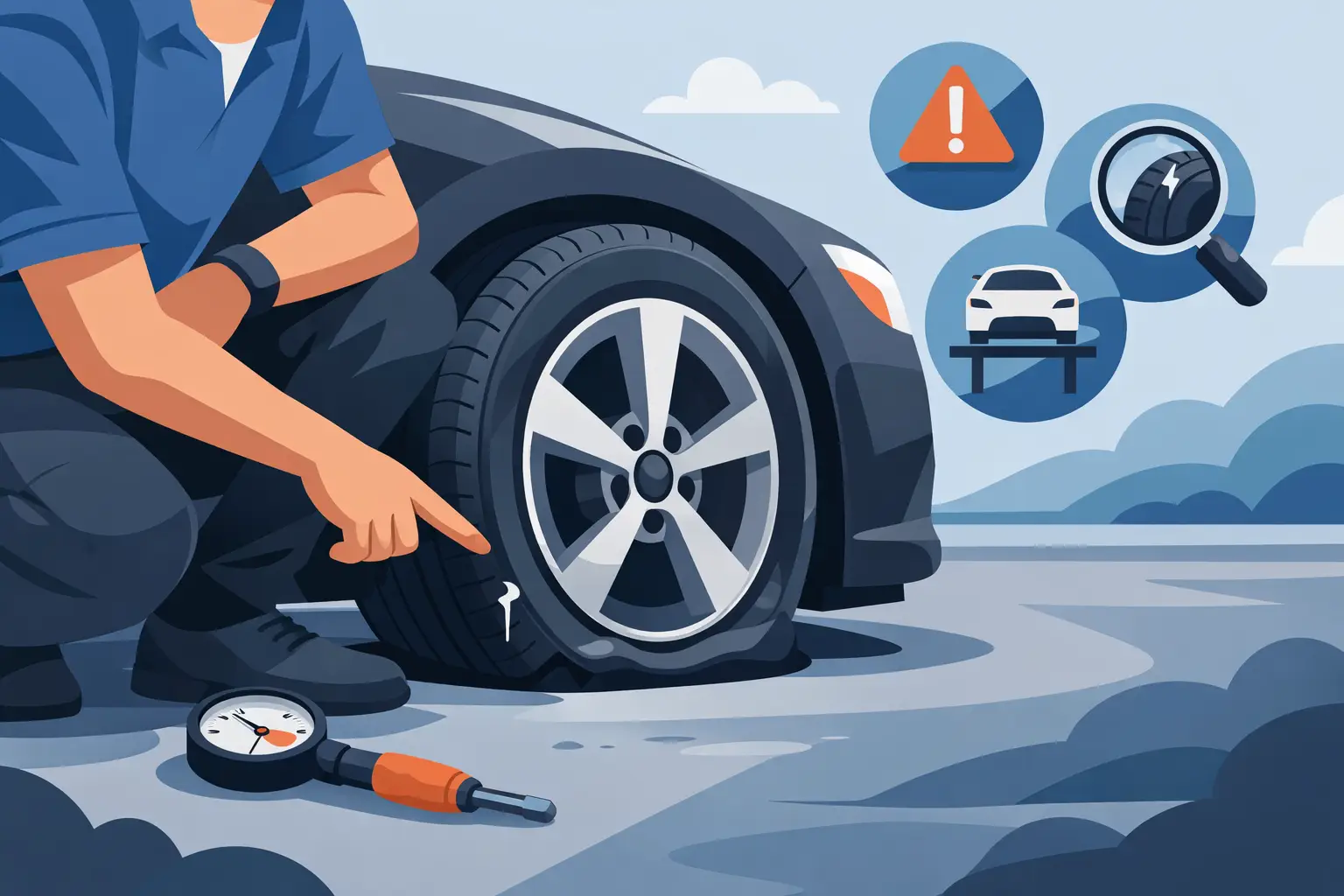 How to Assess Tyre Punctures Before You Drive