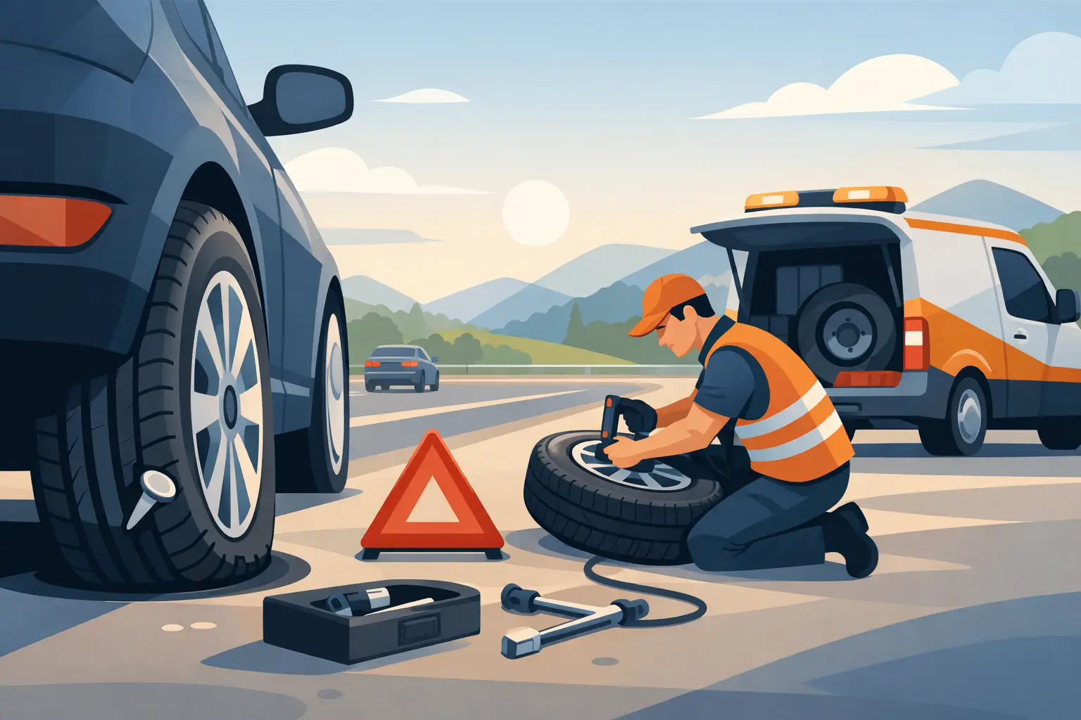 When Can a Tyre Be Repaired Safely on the Road?